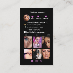 Eenvoudige moderne minimalistische sociale media visitekaartje