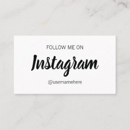 Eenvoudige moderne, minimalistische sociale media visitekaartje