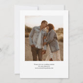 Eenvoudige moderne minimalistische twee foto's save the date (Achterkant)
