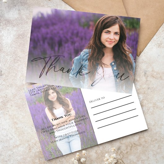 Eenvoudige moderne minimalistische typografie 2 fo briefkaart