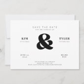 Eenvoudige moderne minimalistische typografie brui save the date (Voorkant)