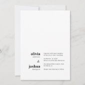 Eenvoudige Moderne Minimalistische Typografie Foto Kaart (Voorkant)