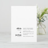 Eenvoudige Moderne Minimalistische Typografie Foto Kaart (Staand voorkant)