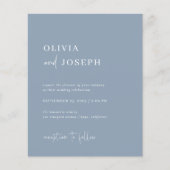 Eenvoudige, moderne minimalistische uitnodiging to (Voorkant)