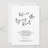 Eenvoudige Moderne Minimalistische Uitnodiging van (Voorkant)