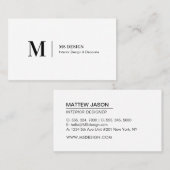 Eenvoudige, moderne minimalistische Visitekaartjes (Voorkant / Achterkant)