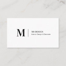 Eenvoudige, moderne minimalistische Visitekaartjes