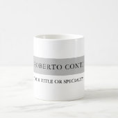 Eenvoudige, moderne minimalistische vlakke koffiemok (Center)