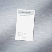 Eenvoudige, moderne minimalistische vlakke magnetisch visitekaartje (Voorbeeld)