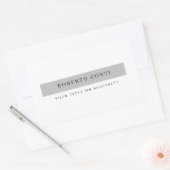 Eenvoudige, moderne minimalistische vlakke rechthoekige sticker (Envelop)