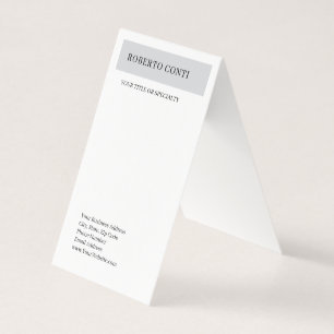Eenvoudige, moderne minimalistische vlakke visitekaartje