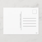 Eenvoudige moderne minimalistische vrolijke kerstf feestdagenkaart (Achterkant)