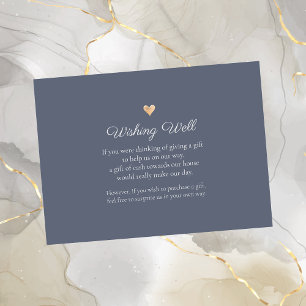 Eenvoudige moderne minimalistische wens goed bruil informatiekaartje