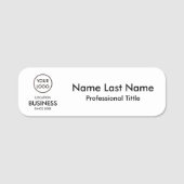 Eenvoudige moderne minimalistische zakelijke Logo Naamplaatje (Voorkant)