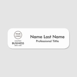 Eenvoudige moderne minimalistische zakelijke Logo Naamplaatje