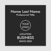 Eenvoudige moderne minimalistische zakelijke Logo Naamplaatje (Voorkant)