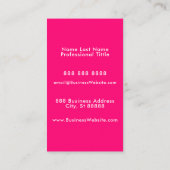 Eenvoudige moderne minimalistische zakelijke Logo  Visitekaartje (Achterkant)