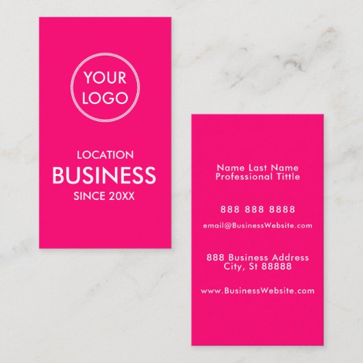 Eenvoudige moderne minimalistische zakelijke Logo  Visitekaartje (Voorkant / Achterkant)