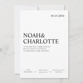 Eenvoudige Moderne Minimalistische Zwarte En Witte Kaart