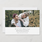 Eenvoudige moderne mixed font 2-foto  save the date (Achterkant)