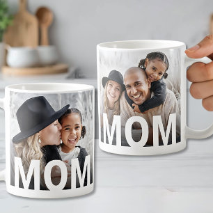 Eenvoudige Moderne Moeder Foto Koffiemok
