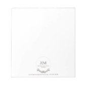 Eenvoudige moderne monogram en bruiloft planner notitieblok (Voorkant)