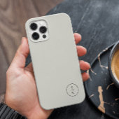 Eenvoudige moderne monogram naam Case-Mate iPhone case