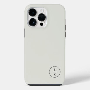 Eenvoudige Moderne Monogram Naam iPhone 14 Pro Max Hoesje