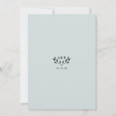 Eenvoudige moderne monogram verlovingsfeest uitnod kaart (Achterkant)