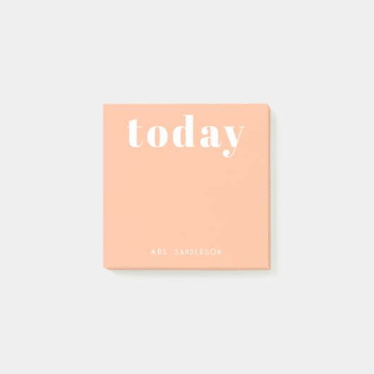 Eenvoudige moderne Motivatie gepersonaliseerde per Post-it® Notes (Voorkant)