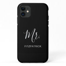 Eenvoudige moderne Mr. Groom Pas getrouwd Elegant