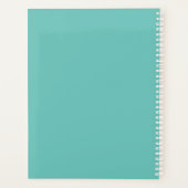 Eenvoudige moderne munt gepersonaliseerd planner (Achterkant)