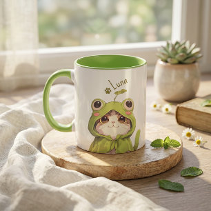 Eenvoudige moderne naam en foto van huisdier mok