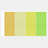 Eenvoudige moderne namen aangepaste waterdichte Ki Labels (Vel)