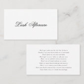 Eenvoudige moderne nazorg wimpers Elegant Visitekaartje (Voorkant / Achterkant)