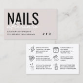 Eenvoudige, moderne nazorgverlenende Kaart Visitekaartje (Voorkant / Achterkant)