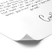 Eenvoudige moderne Neutral Baby shower Pacifier Hu Poster (Hoek)