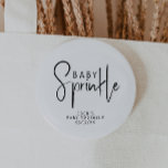 Eenvoudige moderne Neutral Baby Sprinkle Ronde Button 5,7 Cm<br><div class="desc">Vier je kleintje met onze eenvoudige, moderne, neutrale baby-sprenkelknop, met een minimalistisch zwart-wit ontwerp dat modern en is. Met zijn strakke, boho-geïnspireerde esthetiek is de hedendaagse, genderneutrale sfeer ideaal voor het verwelkomen van een babyjongen of meisje in elk seizoen - of het nu herfst, winter, lente of daarbuiten is. Dit...</div>