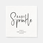 Eenvoudige moderne Neutral Baby Sprinkle servetten (Voorkant)