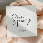 Eenvoudige moderne Neutral Baby Sprinkle servetten