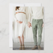 Eenvoudige Moderne Neutrale Baby Geslacht Onthulli Kaart (Achterkant)