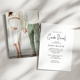 Eenvoudige Moderne Neutrale Baby Geslacht Onthulli Kaart