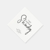 Eenvoudige moderne neutrale kleine menselijke glan servet (Hoek)