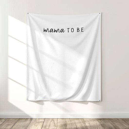 Eenvoudige moderne neutrale mama als achtergrond wandkleed