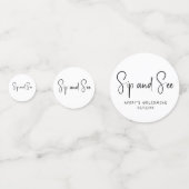 Eenvoudige moderne neutrale sip en see confetti (Voorkanten)