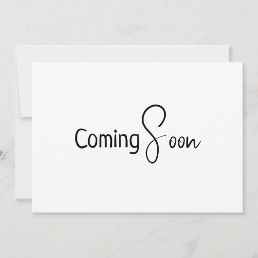 Eenvoudige moderne neutrale zwangerschap aankondiging (Voorkant)