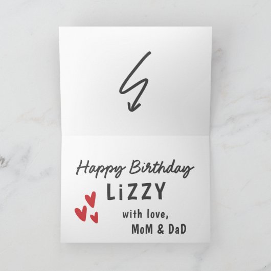 Eenvoudige, moderne, niet-fotografeerdaggroet kaart (Binnen)