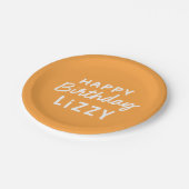 Eenvoudige, moderne, niet-fotografeerdaggroet papieren bordje (Gekanteld)