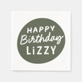 Eenvoudige, moderne, niet-fotografeerdaggroet servet (Voorkant)