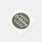 Eenvoudige, moderne, niet-fotografeerdaggroet servet (Hoek)